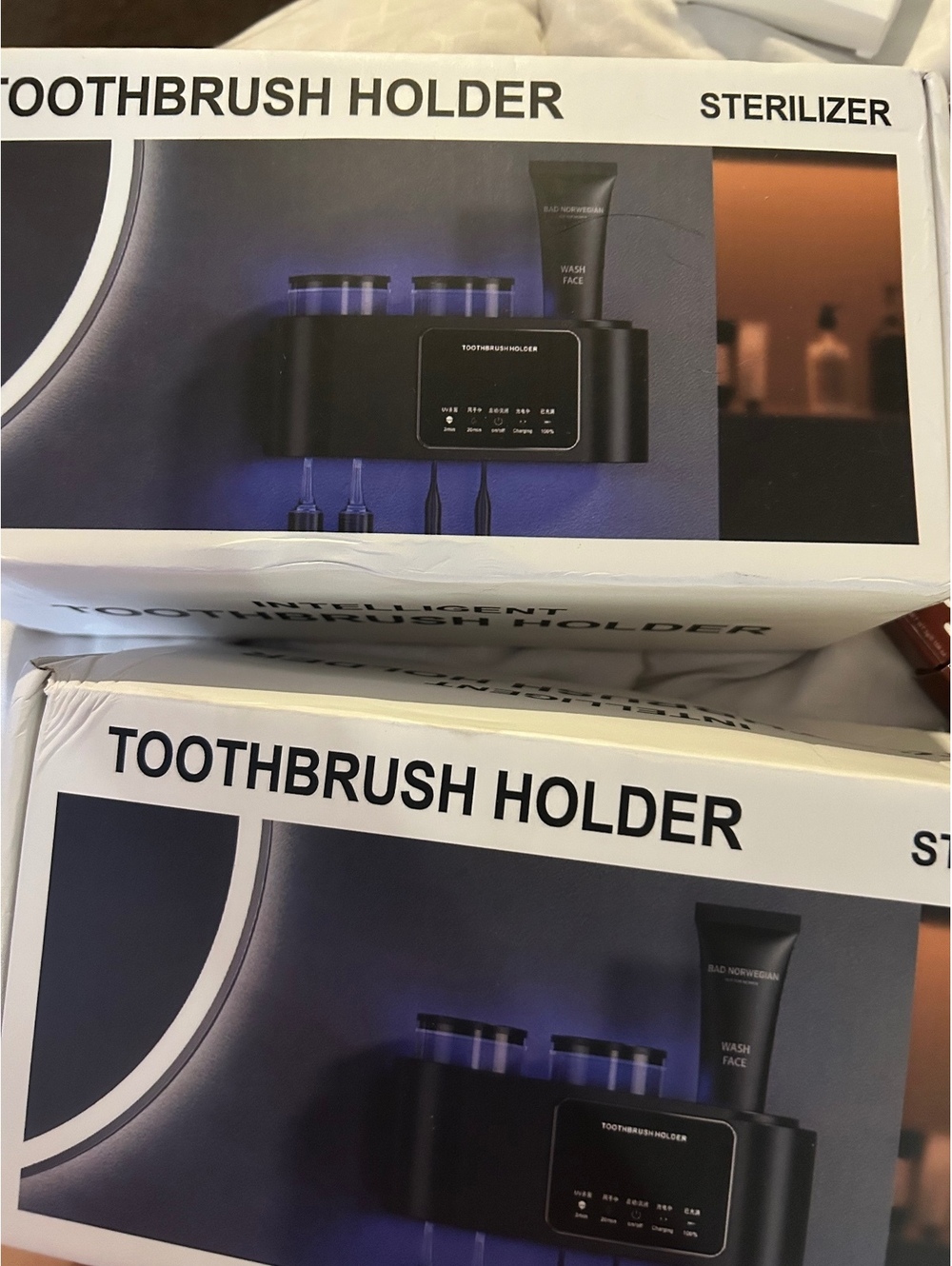 Electric Toothbrush Holder with Sterilizer and UV Sanitizer 1 count